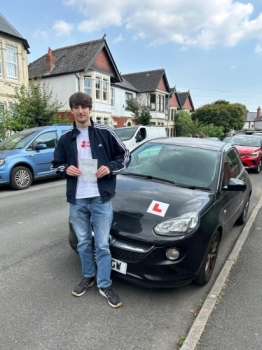 Well Done Leo - Passing In His Own Car Today With Just 10Hrs Of Lessons! Not Quite All The Story - Leo Has Been Driving For The Last 12 Months With His Parents, And When We Started, We Could Immediately Identify Leo Can Drive, Unfortunately - At That Time He Hadn´t Heard Of The Words Mirrors!!!

With Some Never Ending Nagging From Me - The Penny...