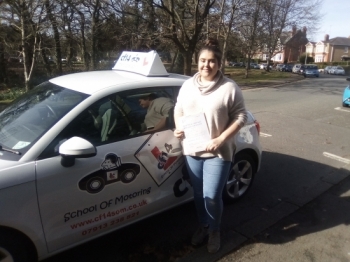 FANTASTIC! Time now to get your own car on the road and enjouy that shiny new licence of yours. Many Congratulations, Great Drive today, Take Care Barry x...