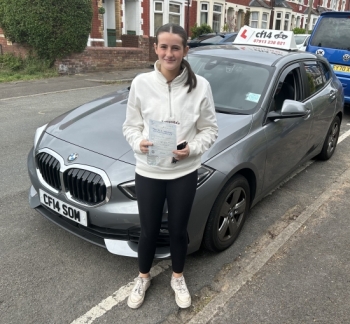 Many Congratulations To Abby, Passing On Her Very First Attempt In Cardiff Yesterday, With Just 2 Driving Faults!

Abby Remained Calm, Despite Giving Me Stress By Initially Having To Complete A ´Reverse Bay Park´  In the Test Centre Car Park, And Completely Getting It Wrong! 

That Said - She Remained Focussed, Started It Again And ...